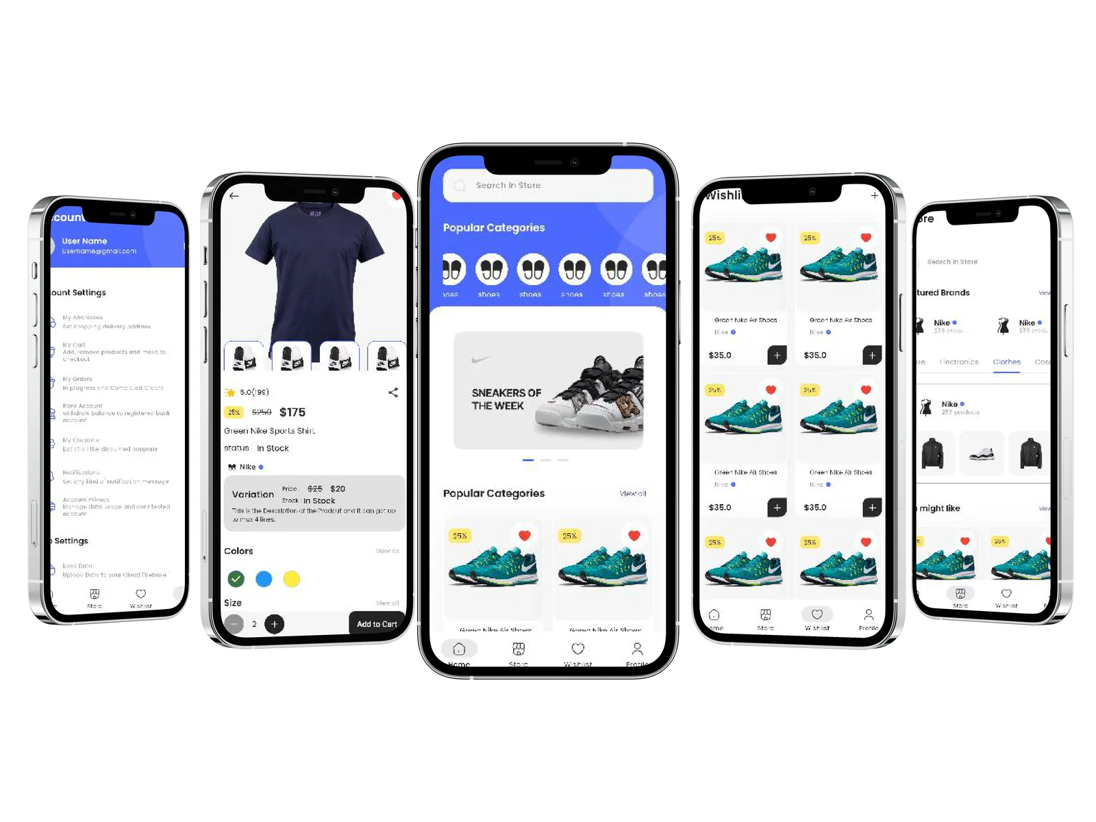 Preview of Online Shop UI/UX Flutter